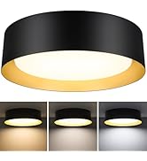 BrightHome Flush Mount LED Ceiling Light, 13in 2400LM 25W, 3 Color (3000K, 4000K, 5000K) Dimmable...
