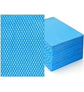 Reusable Cleaning Cloths 50 Pack, 13.8" x 15.8" Highly Absorbent Kitchen Reusable Wipes, Multi-Pu...