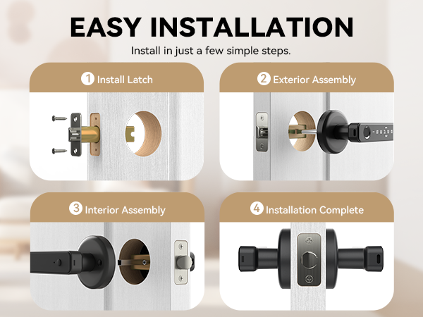 fingerprint door lock for bedroom