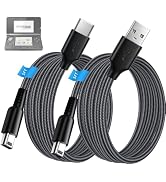 Tedubax 2 Pack USB&USB-C Charger Braided Cable for 3DS/3DS XL/3DS LL/2DS/DSi/DSi XL/2DS XL/New 2D...