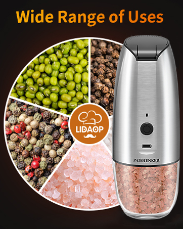 salt and pepper grinder set rechargeable