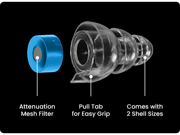 Eargasm High Fidelity Blue Earplugs
