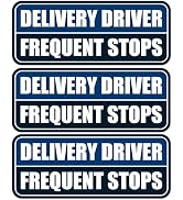 3 PCS Delivery Driver Car Magnet, Frequent Stops Car Magnet Delivery Magnetic Car Door and Bumper...