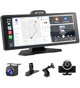 Haudio Portable Car Stereo,HD Touchscreen for All Vehicles,with Apple CarPlay & Android Auto with...