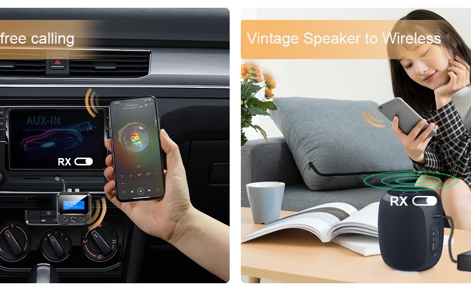 Bluetooth transmitter receiver for tv