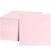 FLOWERCAT 100-Count 2-Ply Pink Cocktail Napkins - Pink Beverage Napkins Disposable Premium Qualit...