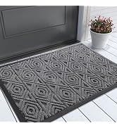 Yimobra Door Mat, Outdoor Indoor Entrance Welcome Mat, Heavy Duty Entry Front Doormat, Stain & Fa...