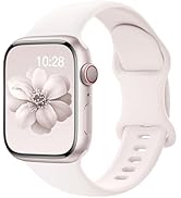 Sport Silicone Band Compatible with Apple Watch Bands 40mm 38mm 41mm 44mm 45mm 42mm 49mm Women Me...