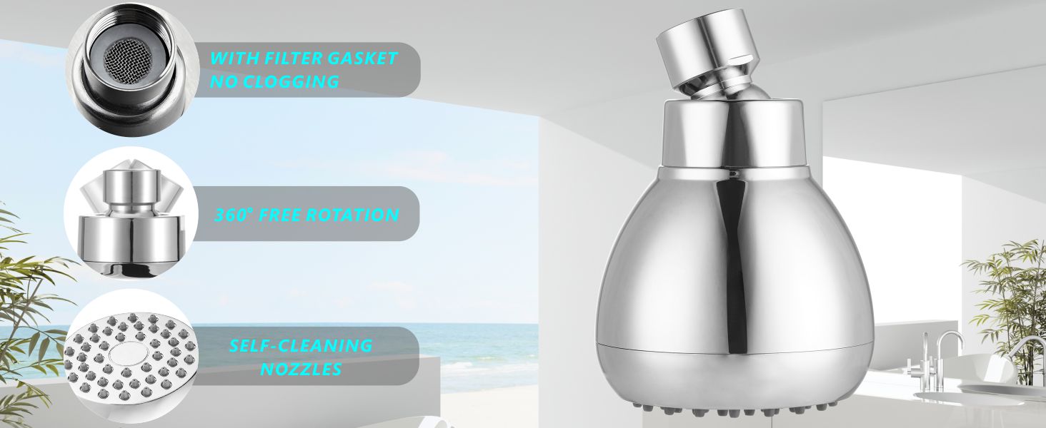 shower heads high pressure