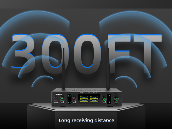 300ft receiving distance