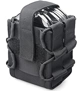 LIVANS Double Handcuff Pouch, Handcuff Holster for Duty Belt, MOLLE Handcuff Case for Vest Fit As...