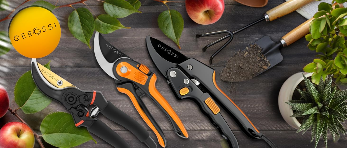Pruning Shears, Garden Scissors, Bypass Pruning Shears