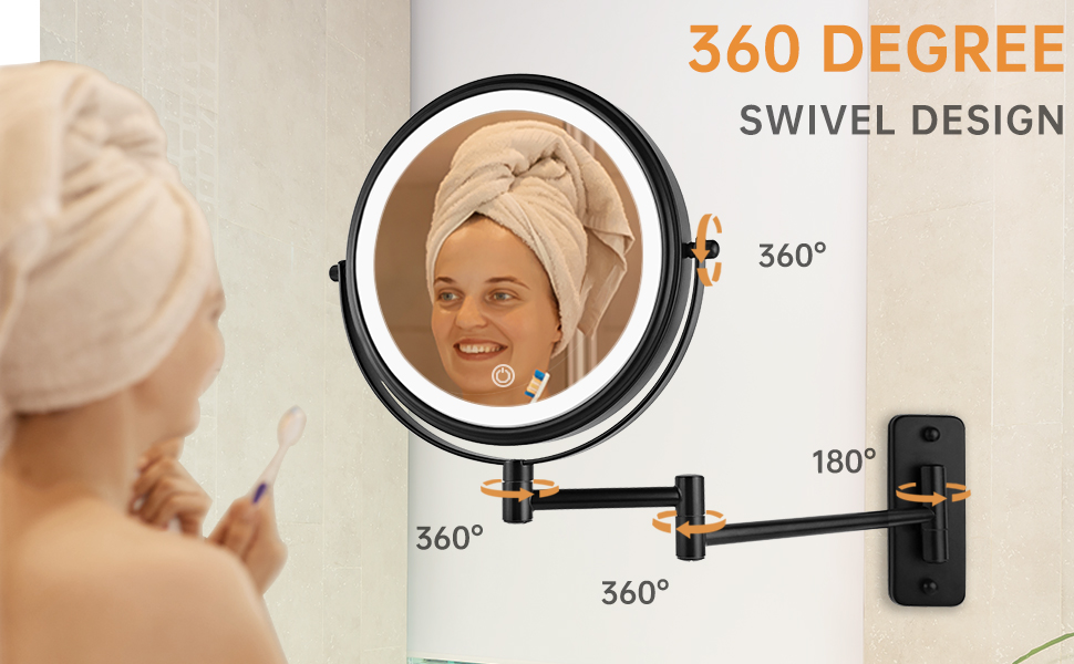 WALL VANITY MIRROR WITH LIGHTS