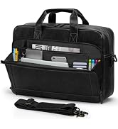 RAINSMORE Mens Laptop Bag 16 Inch Leather Briefcase Vintage Messenger Bag for Men Large Crossbody...