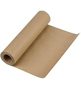 RUSPEPA Brown Kraft Paper Roll, 12"x 1200"(100'), Crafts Kraft Paper for Gift Wrapping, Poster Bu...