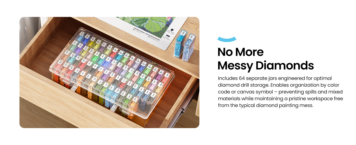Portable Storage Organizer for Diamond Painting Accessories
