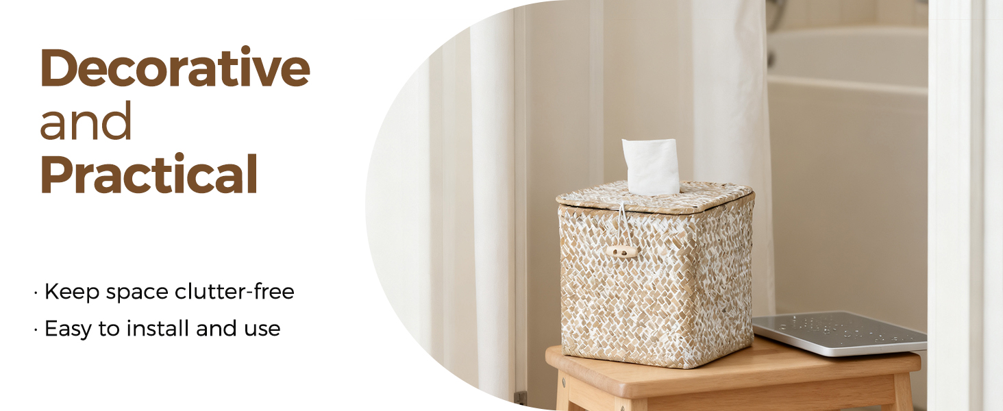 farmhouse style tissue box decorative & practical