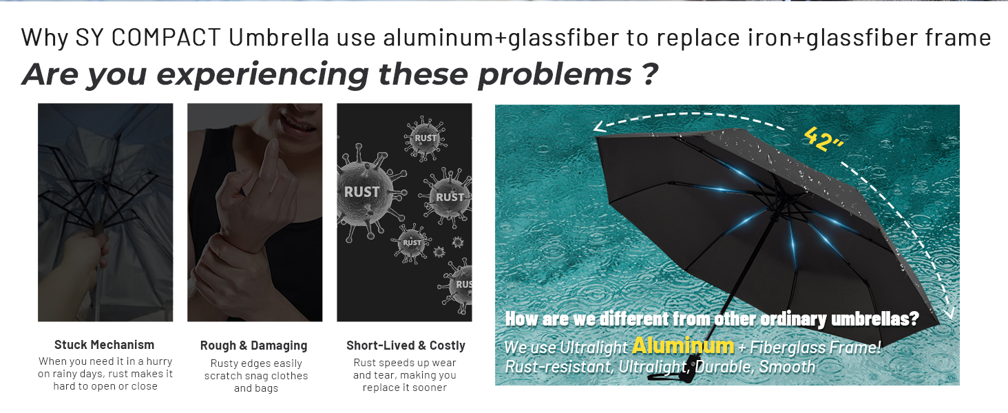aluminum fiberglass umbrella 306