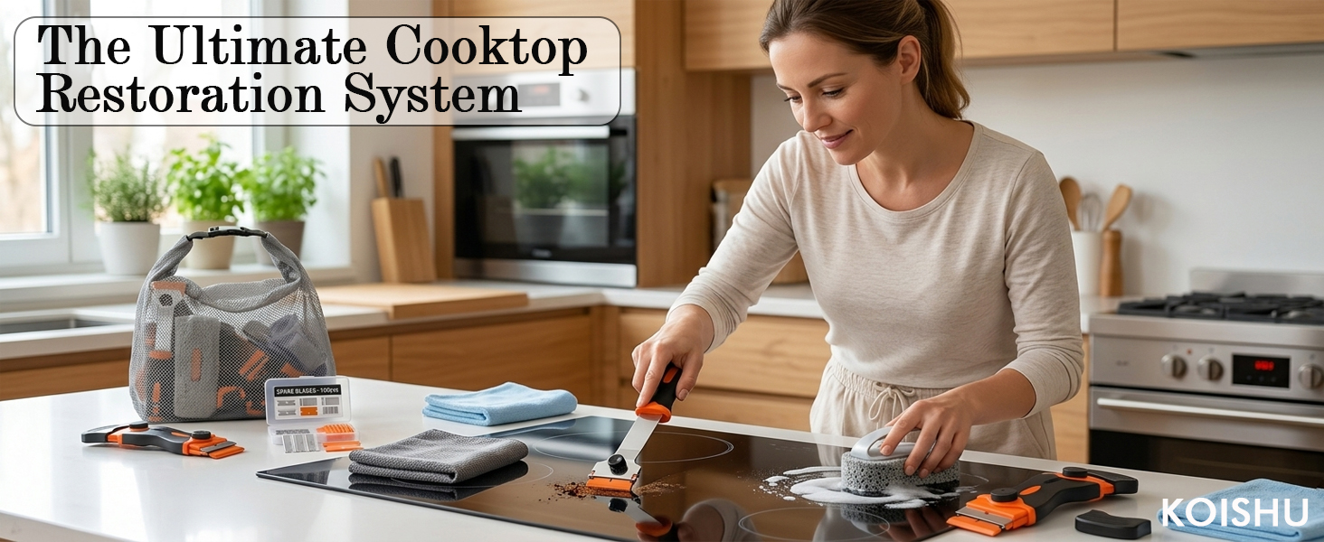 glass stove cleaner kitchen cleaning tools