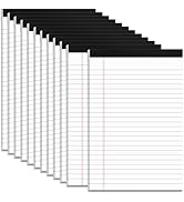 Roneky 12 Pack Note Pads 5x8, Small Legal Pads 5x8 White Writing Paper for Work, Mini Notepads Co...