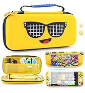 RHOTALL 7 in 1 Yellow Banana Carrying Case Set for Nintendo Switch OLED,Portable Traveler Accesso...