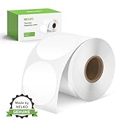 Nelko Genuine 2 Inch Circle Thermal Sticker Labels, Self-Adhesive Round Direct Thermal Labels, 75...