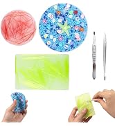 3Pcs Picky Pad, Skin Picking Fidget Toys for Anxiety Relax,Sensory Pick Pad with Tweezers, Colour...