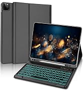iPad Pro 12.9 inch 2022 Case with Keyboard, Keyboard Case for 12.9-inch iPad Pro 6th/5th/4th/3rd ...