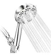 Cosuro 6-Spray High Pressure Handheld Shower Head with Anti-Burst Leak-Proof Stainless Steel Hose...