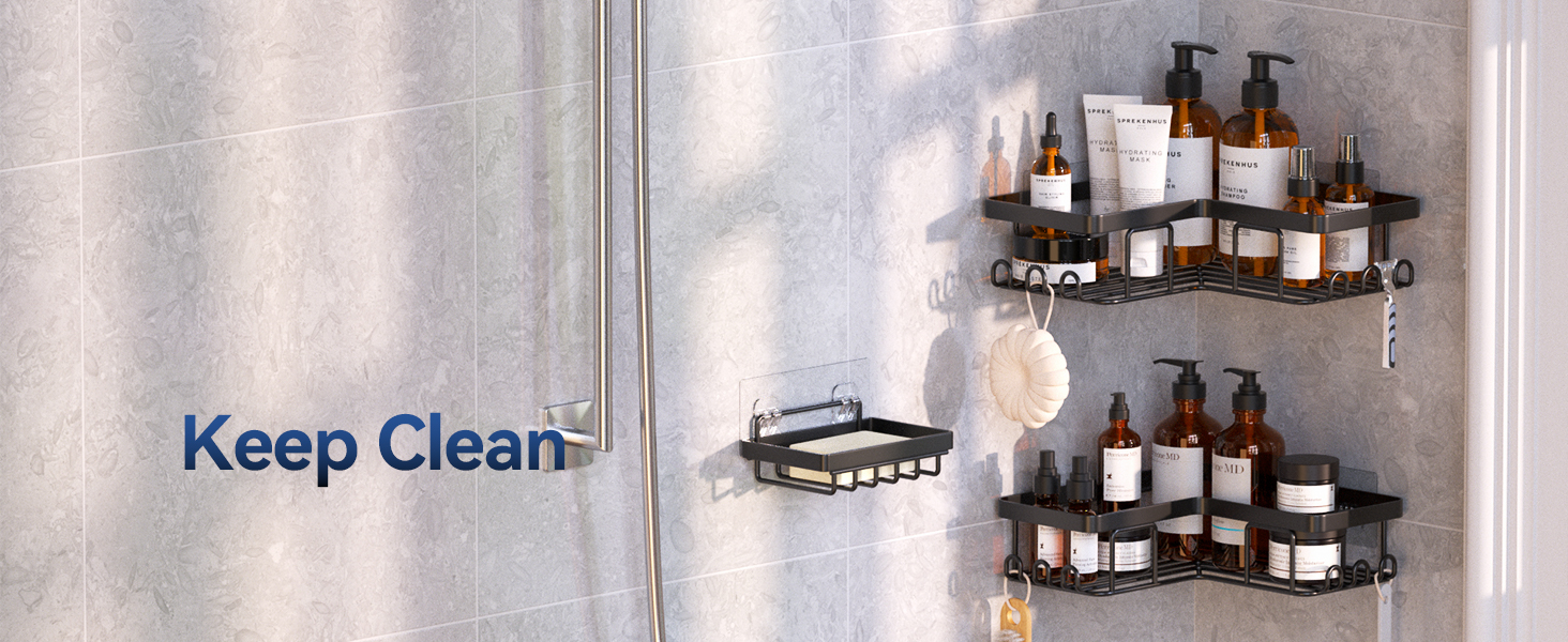 shower rack corner
