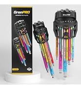 GRENPRO Allen Wrenches Sets, Hex Key Set, 22pcs Allan Wrench Sets Metric And Standard & SAE Color...