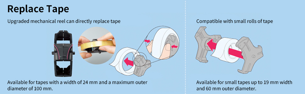 Kokuyo Portable Tape Dispenser Smooth Blade