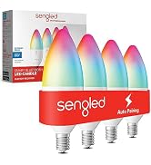 Sengled Smart Light Bulbs, E12 Smart Bulb, S1 Auto Pairing with Alexa Devices, Candelabra Light B...