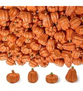 FESTGLOX 100Pcs Mini Pumpkins for Decorating,Resin Tiny Pumpkins for Crafts | Small Decorative Mi...