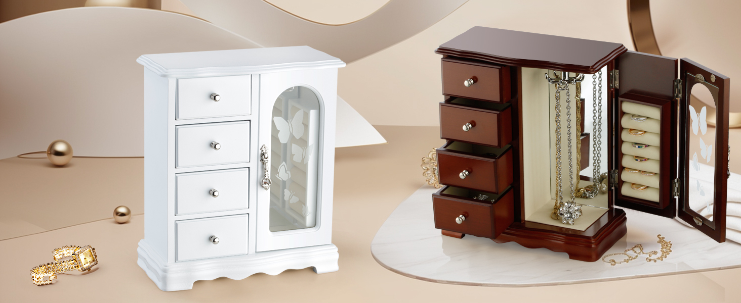 wooden jewelry boxes