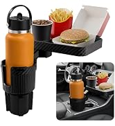OtterVerz 11 Upgraded Car Cup Holder Tray, 3 in 1 Car Cup Holder Expander Adapter, 360° Rotating ...