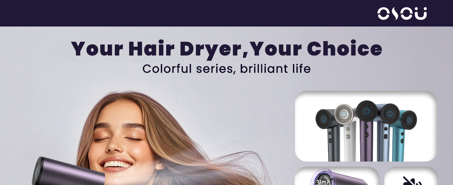 negative ionic hair dryer high speed blow dryer travel size hairdryer for women gift