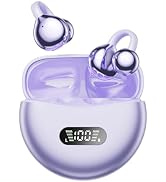 CHENRUIDA Clip On Earbuds Open Ear Ear Buds Wireless Bluetooth 5.4 Headphones,48H Playtime,IPX6 W...
