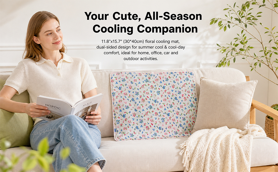 3040 Cute Floral Cooling Gel Pad