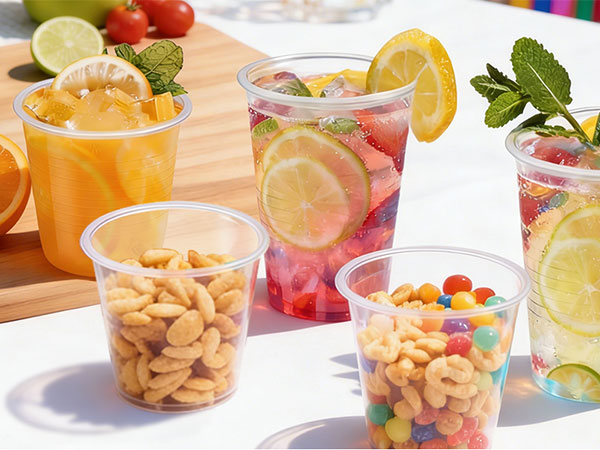 small plastic cups