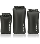 MONTCAMPER 3-pack 30D Nylon Waterproof Dry Bag-Portable Waterproof Storage Sack for Kayaking, Hik...