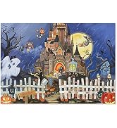 Motiloo Halloween 500 Piece Jigsaw Puzzle for Adults,Halloween Ghost Castle 500 Piece Puzzles Gho...