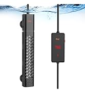 hygger 300w Aquarium Heater, Fish Tank Heater with Intelligent Temperature Control, Over-Temperat...