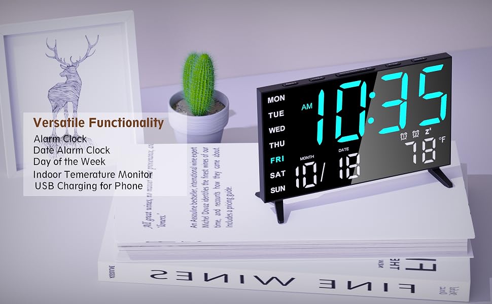 Versatile Functionality Alarm Clock
