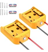 Kzreect Battery Adapter with Switch Compatible with Dewalt 20V Battery, Over-Discharge Protection...