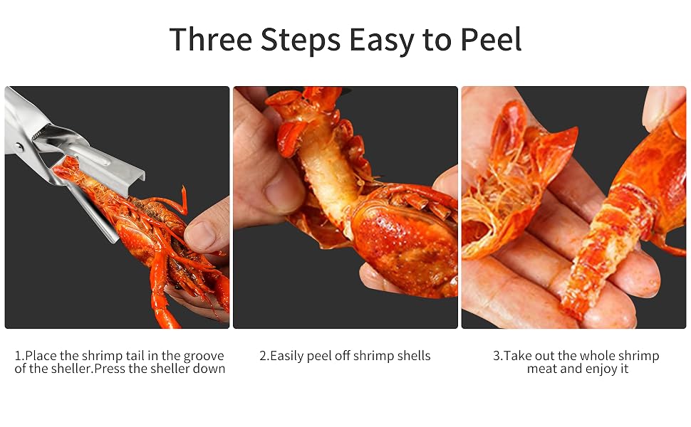 Easily peel off shrimp shells
