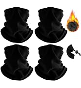 Finvizo Winter Neck Warmer Ski Face Mask: Neck Gaiter Mask Face Cover Balaclava Scarf