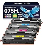 ZIPRINT 075H Toner Cartridge Set MF665Cdw MF663Cdw Compatible Replacement for Canon 075H 075 Tone...