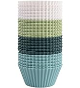 The Silicone Kitchen Reusable Silicone Baking Cup Silicone Muffin Liners for Cupcakes, BPA Free, ...