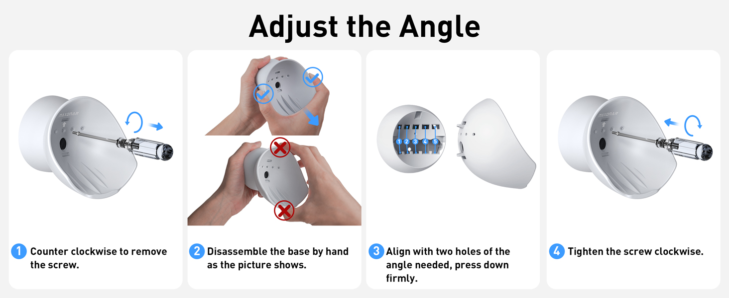 Adjust the Angle